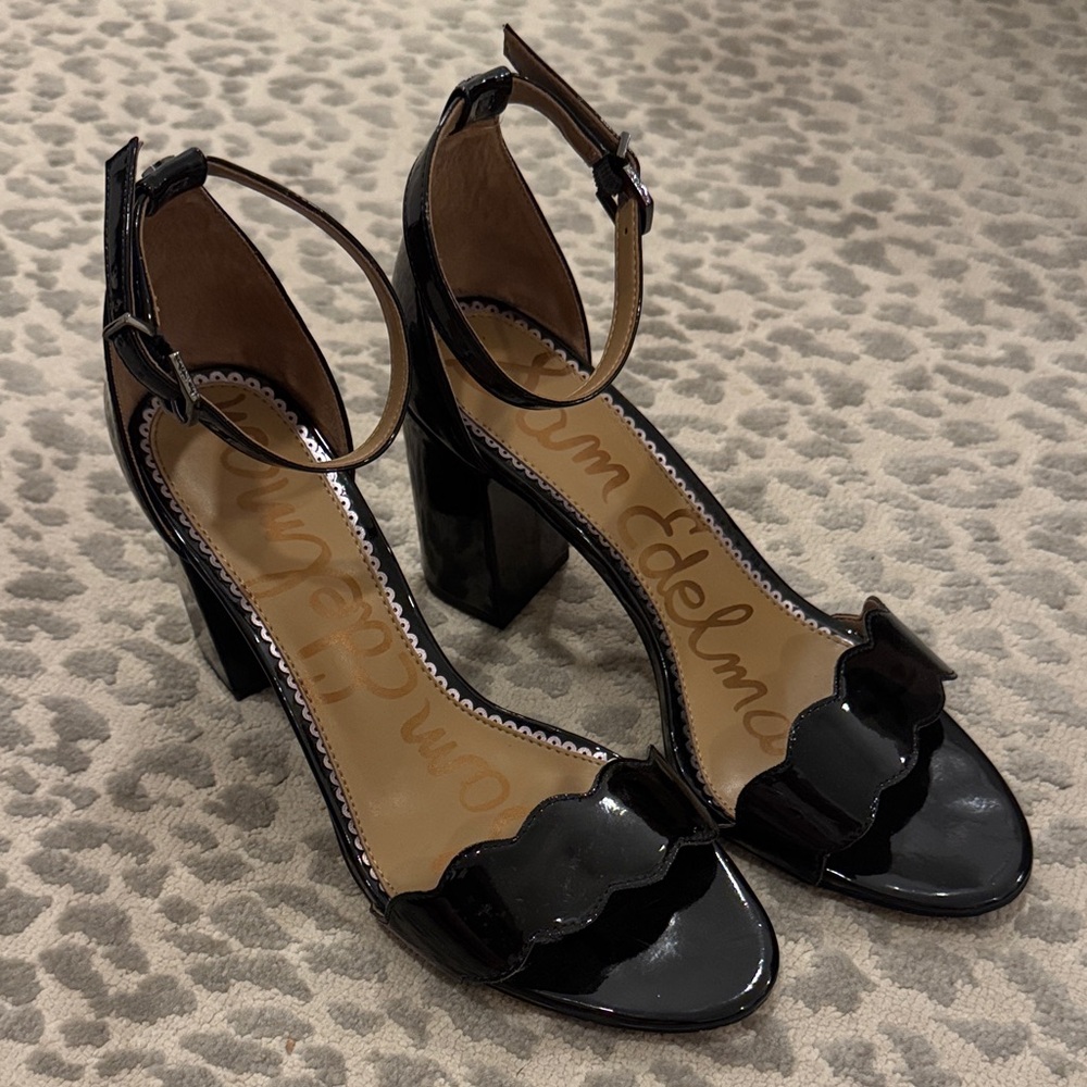 Sam Edelman Glossy Black Heels